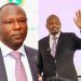File image of Senior Advisor in the Council of Economic Advisors, Moses Kuria and IEBC Chair nominee Erastus Edung Ethekon.