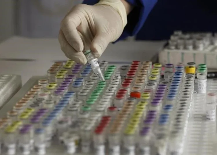 Human genetic material is stored at a laboratory in Munich May 23, 2011