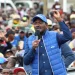 Kalonzo Musyoka, leader of the Wiper Patriotic Front, formerly Wiper Democratic Movement, addresses a rally in Narok on June 30, 2025.