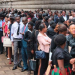 Kenyans queuing for jobs
