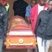 The body of James Muriithi Kamoni, a 41-year-old man who was fatally shot during the Saba Saba protests in Makutano, carried out of the mortuary.