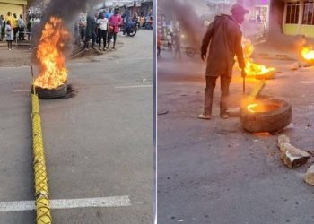 A collage of a protest in Embu town on July 29, 2025. Facebook Embu News Channel