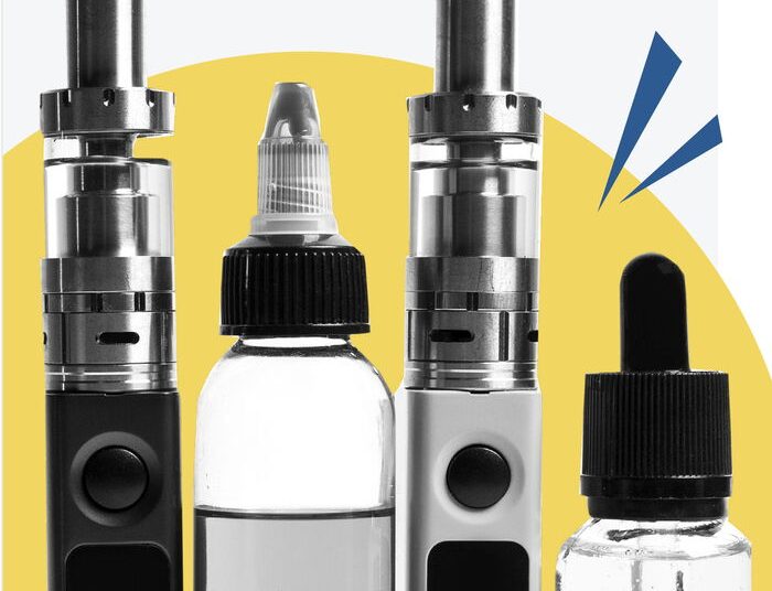 Picture of various vapes and e-cigarettes available in the market.