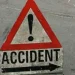 File image of a road accident sign.
