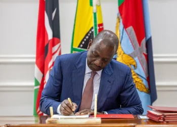 President William Ruto assents to the Conflict of Interest Bill, 2023, and the Social Protection Bill, 2025, at State House in Nairobi on July 30, 2025. | PHOTO: PCS