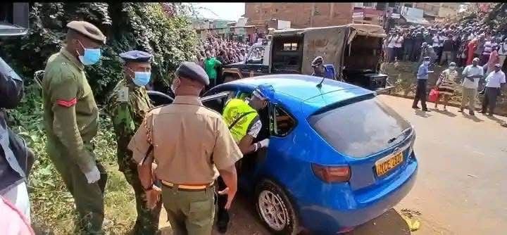 File image of the car at the scene