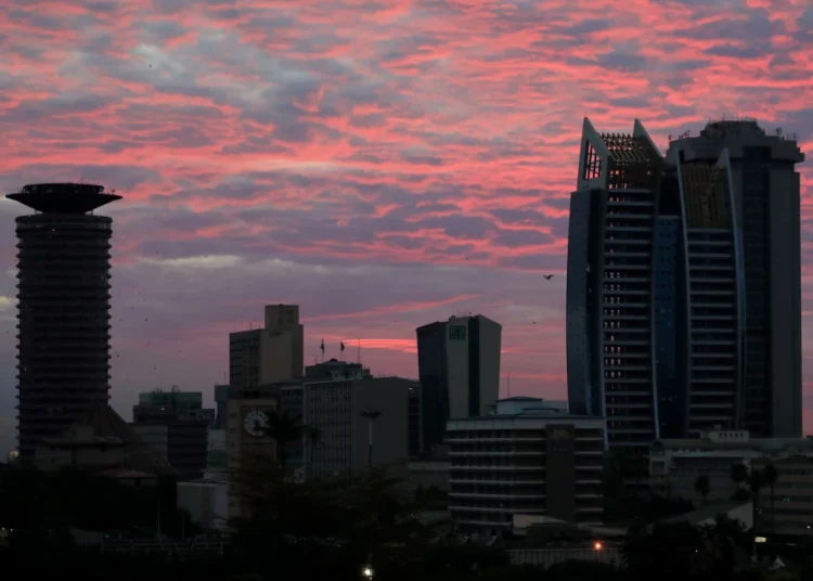 A view shows a section of the skyline in Nairobi, Kenya March 28, 2020.