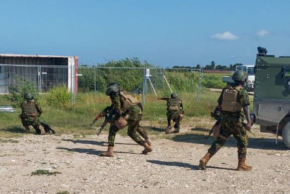 File image of MSS officers in Haiti.