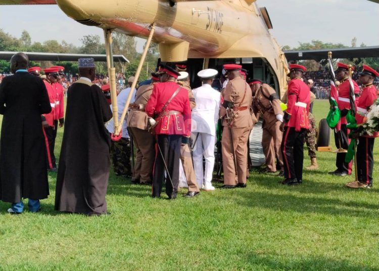 Body of Former Prime Minister Raila Odinga arrives at Jomo Kenyatta International Stadium in Mamboleo on Saturday, October 18, 2025.