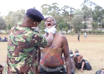 File image of a past KDF recruitment exercise