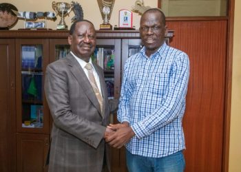 Wafula Buke and Raila Odinga.
