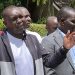 Kapseret MP Oscar Sudi with Uasin Gishu Deputy Governor Evans Kapkea speaking in Eldoret on October 16, 2025.