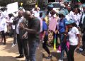 Photocollage of doctors strike in Kiambu County.