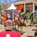 Siaya resident performing 'Tero Buru rite at the home of Raila Odinga.