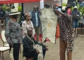 Raila Odinga Jr (seated) is installed as the new head of the Odinga family at their family home in Bondo, Siaya County, on October 23, 2025