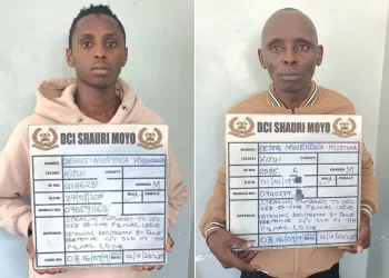 DCI detectives arrest Peter Mwendwa Musyoka and his son, Dennis Musyoka, for engaging in fraud.