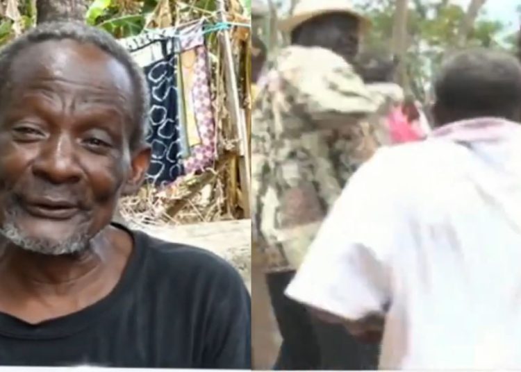 File image of Lengo Karissa and Raila Odinga's whipping