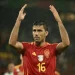 Spain players including Spain's midfielder Rodri celebrate after the UEFA Euro 2024 round of 16 football match between Spain and Georgia at the Cologne Stadium in Cologne on June 30, 2024