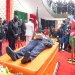 President William Ruto leads mourners in viewing Raila Odinga's body at Nyayo Stadium on Friday, October 17, 2025