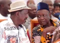 Former Prime Minister Raila Odinga and his brother, Siaya Senator Oburu Odinga at a past function.