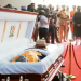 Raila Odinga’s body during its viewing at Kasarani