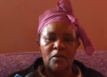 Alice Wangechi, Boniface Njoroge’s mother, who survived the accident.