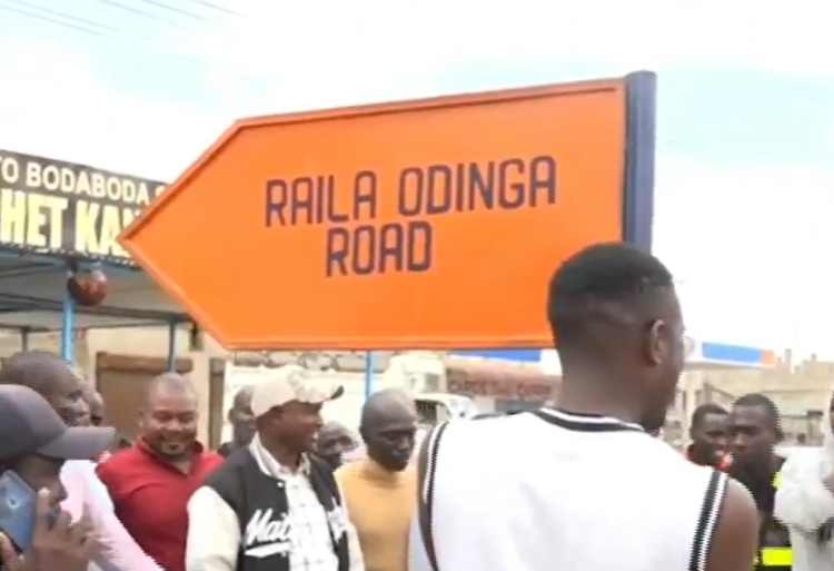 Raila Odinga Road in Njiru