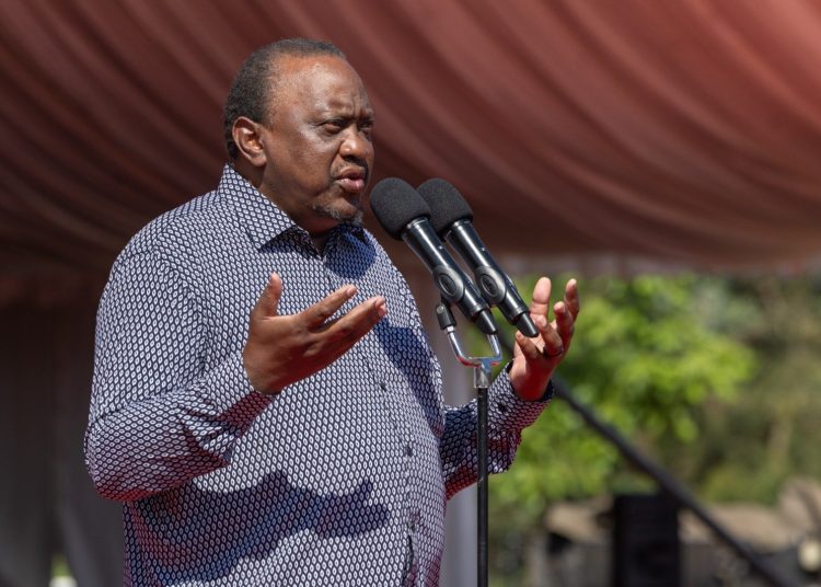 File image of former President Uhuru Kenyatta.