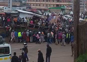 Rescue efforts ongoing at Keroka town in Kisii county following an accident that occurred on Monday, October 27, 2025.