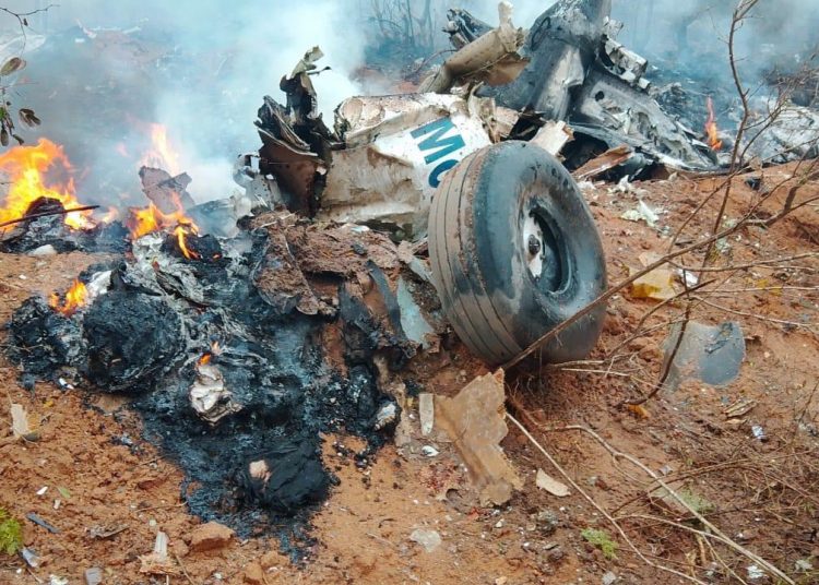 The scene of the accident where 12 people perished.