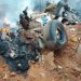 The scene of the accident where 12 people perished.