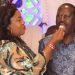 Ida Odinga feeding former Prime Minister Raila Odinga a cake during the latter's birthday in 2024.