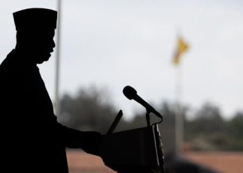 A silhouette of Raila Odinga
