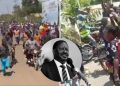 Kenyans Mourn Raila, Disrupt Traffic