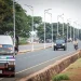 Tanzanian Police officers patrol in the streets as supporters of ACT-Wazalendo party protest in Kigoma on October 30, 2025 a day after Tanzania's presidential and legislative elections.