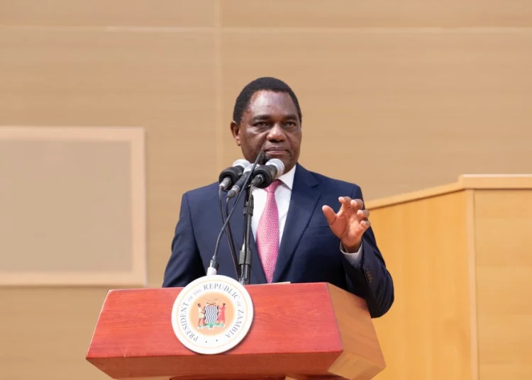 Zambian President Hakainde Hichilema
