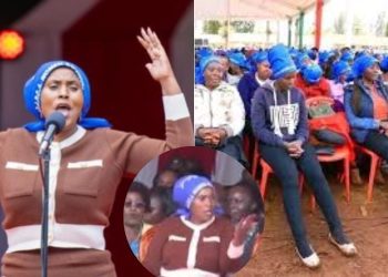 A collage of Thika MP Alice Ng'ang'a and AIPCA women.
