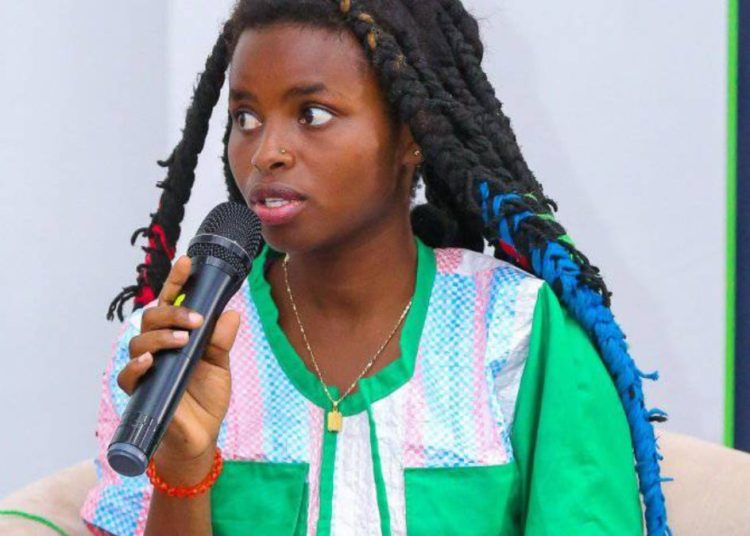 Truphena Muthoni speaking during a past interview.