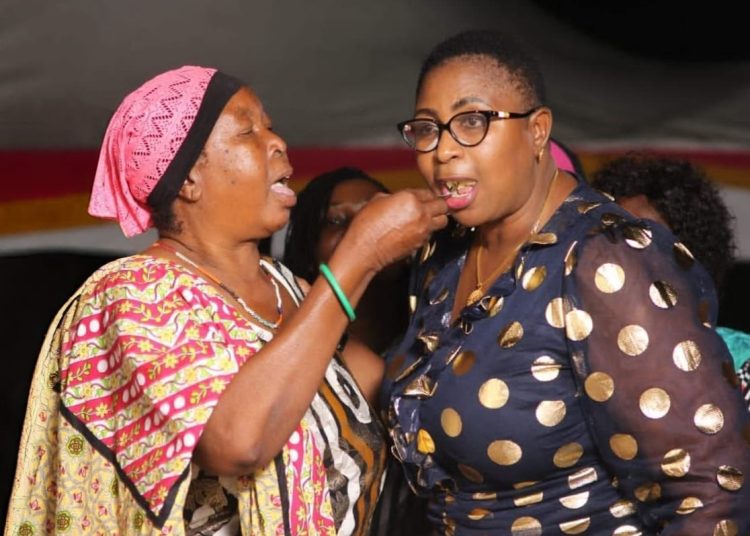 File image of Aisha Jumwa and her mother.