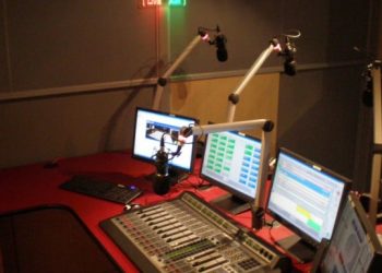 File image of a radio studio