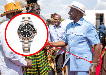 President Ruto wears luxurious Sh3 million Rolex GMT Master II watch during Turkana tour