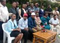 Politician Maina Njenga with other leaders at his Kajiado home on December 19,2025/