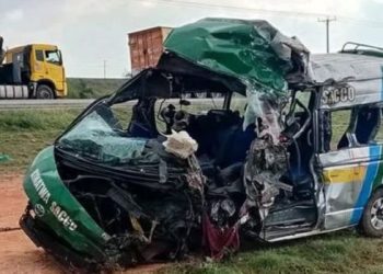 An accident involving a PSV vehicle and a trailer along the Mombasa Nairobi Highway on Sunday, December 7
