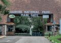 Entrance to the Nairobi National Park.