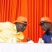 President William Ruto, alongside ODM Party leader Oburu Odinga, during the ODM 20th anniversary celebrations in Mombasa on Saturday, November 15