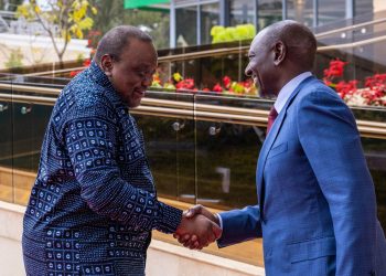 Former President Uhuru Kenyatta and President William Ruto