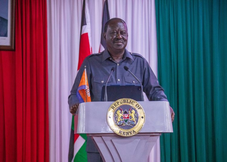 File image of Raila Odinga.