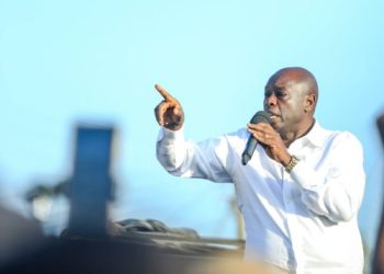 Former Deputy President and Democracy for the Citizens Party (DCP) leader Rigathi Gachagua during his rally on January 10, 2026.