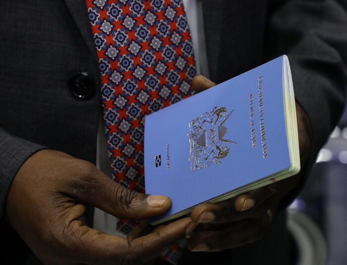 Deputy President Kithure Kindiki holding a passport on May 13, 2024