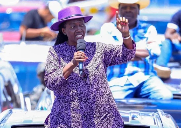 The People’s Liberation Party Leader, Martha Karua during a past event